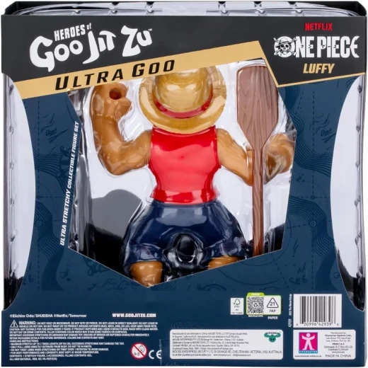 Heroes of Goo Jit Zu Ultra Goo Hero Pack – Luffy, a stretchy and squishy collectible action figure with goo-filled texture, inspired by the character Luffy, perfect for imaginative play and collecting for fans of action and anime-style heroes - Heroes - Image 7