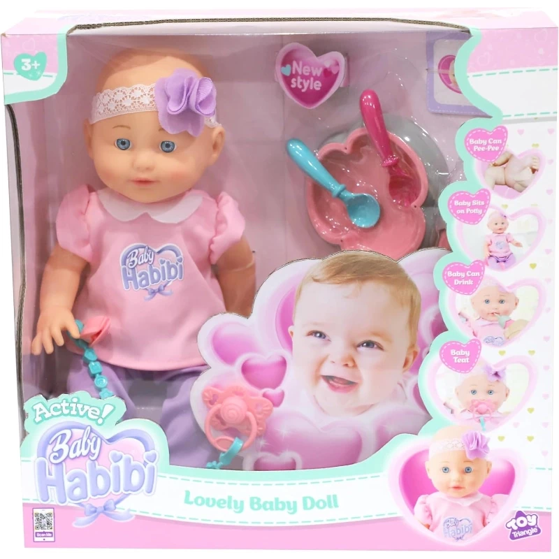 Baby Habibi Active Doll Lovely Baby Doll 14-Inch - New Boy
