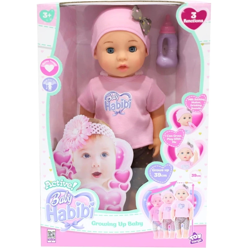 Baby Habibi Active Doll Growing Up Baby 14-Inch - New Boy