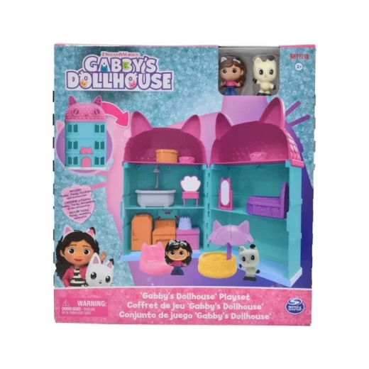 Gabby’s Dollhouse Value Playset – Playset Inspired by Gabby’s Dollhouse Series, Includes Interactive Dollhouse with Accessories and Figures for Imaginative Kids Play - Spin Master - Image 2