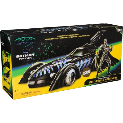 DC Batman, Retro Collection Batmobile with Figure - Spin Master - Image 3