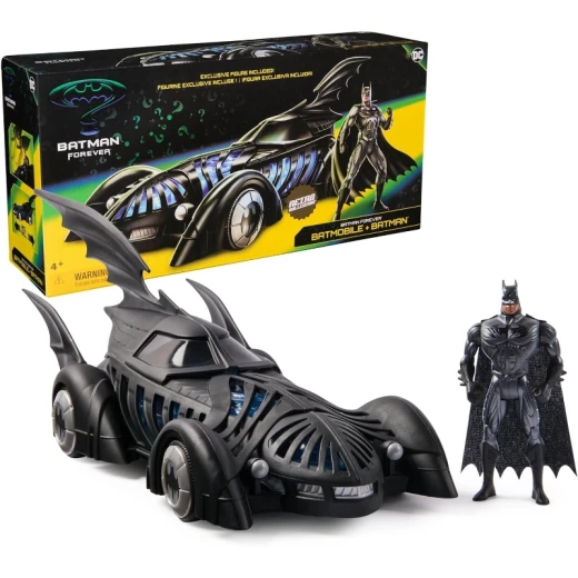 DC Batman, Retro Collection Batmobile with Figure - Spin Master - Image 4