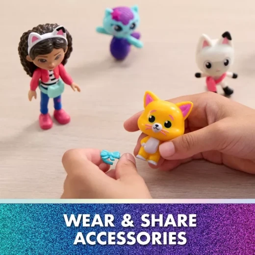 Gabby’s Dollhouse: The Movie Cat-Venture Crew Pack – Movie Character Figure Set, Collectible Cute Cat Toys, Interactive Kids Playset Inspired by Gabby’s Dollhouse Movie - Spin Master - Image 7