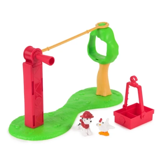 Paw Patrol Mini Playset Marshall Wire Slider – مجموعة لعب مارشال مع مسار انزلاق سلكي من باو باترول، مغامرات إنقاذ تفاعلية، لعبة أطفال ممتعة لتنمية الخيال واللعب الحركي - سبين ماستر - Image 3