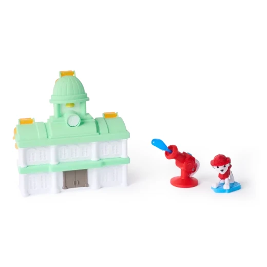 Paw Patrol Mini Playset Marshall Fire Rescue – مجموعة لعب مارشال للإنقاذ والإطفاء من باو باترول، مغامرات إنقاذ تفاعلية مع شخصية مارشال، لعبة ممتعة للأطفال لتنمية الخيال - سبين ماستر - Image 3