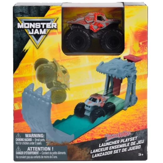 Monster Jam ThunderROARus Launcher Playset 1:72 – Monster Truck Launcher Playset, Action-Packed Stunt Racing Toy, Fun Adventure Set for Kids and Monster Jam Fans - Spin Master - Image 2