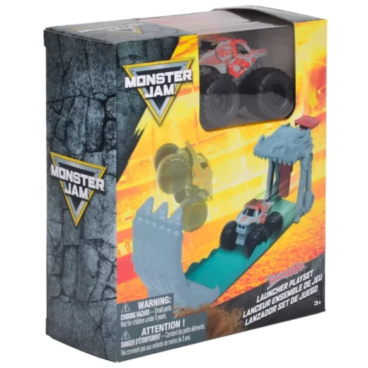 Monster Jam ThunderROARus Launcher Playset 1:72 – Monster Truck Launcher Playset, Action-Packed Stunt Racing Toy, Fun Adventure Set for Kids and Monster Jam Fans - Spin Master - Image 3