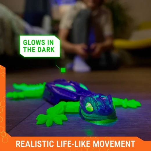 Hex Bots Wall Crawler Glow-in-the-Dark Gecko - Spin Master - Image 6