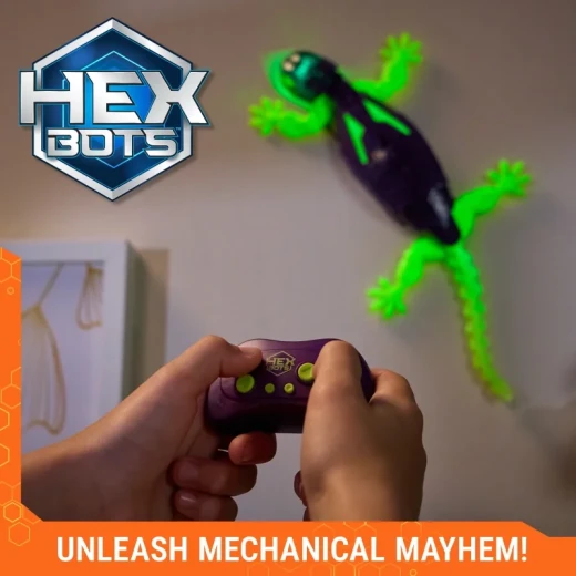 Hex Bots Wall Crawler Glow-in-the-Dark Gecko - Spin Master - Image 9