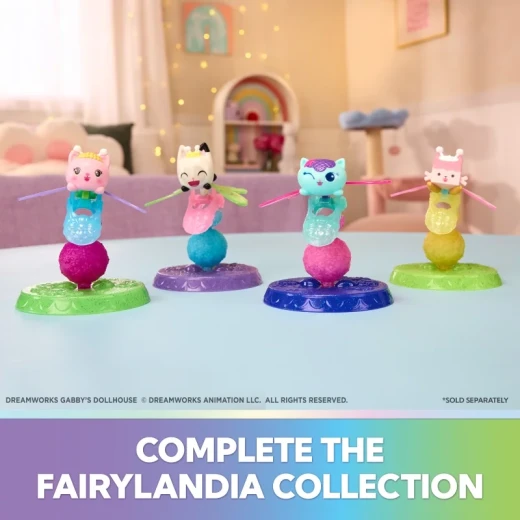 Gabby’s Dollhouse Fairylandia Fairy Rings Assortment – Collectible Fairy Ring Toy Set Inspired by Fairylandia World from Gabby’s Dollhouse, Fun Fantasy-Themed Rings for Imaginative Play, CDU Display Pack - Spin Master - Image 8