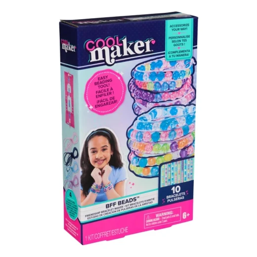 Cool Maker BFF Beads Bracelet Kit – DIY Friendship Bracelet Craft Kit for Kids, Make Custom Beaded BFF Bracelets with Included Tools and Accessories, Creative and Fun Gift Set for Girls Cool Maker BFF Beads Bracelet Kit – DIY Friendship Bracelet Craft Kit for Kids, Make Custom Beaded BFF Bracelets with Included Tools and Accessories, Creative and Fun Gift Set for Girls