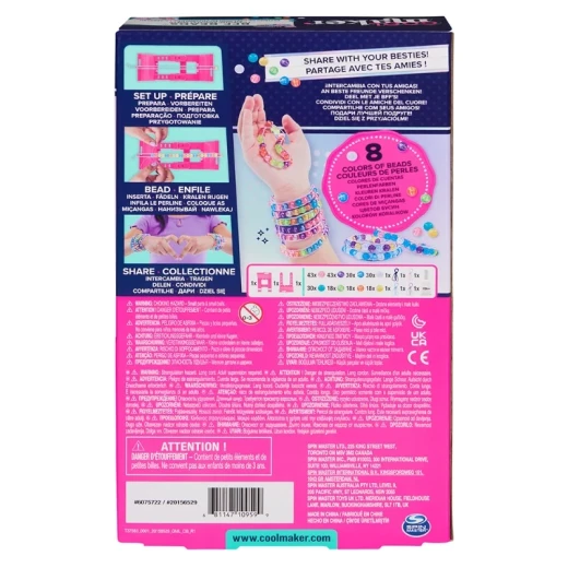 Cool Maker BFF Beads Bracelet Kit – DIY Friendship Bracelet Craft Kit for Kids, Make Custom Beaded BFF Bracelets with Included Tools and Accessories, Creative and Fun Gift Set for Girls - Spin Master - Image 11