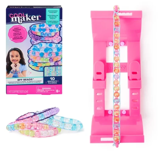 Cool Maker BFF Beads Bracelet Kit – DIY Friendship Bracelet Craft Kit for Kids, Make Custom Beaded BFF Bracelets with Included Tools and Accessories, Creative and Fun Gift Set for Girls - Spin Master - Image 3