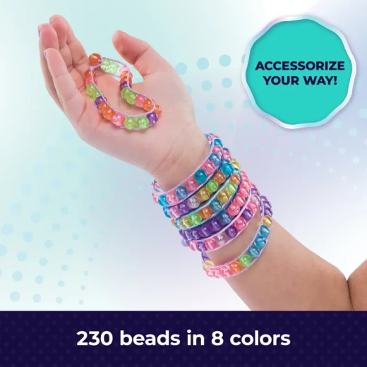 Cool Maker BFF Beads Bracelet Kit – DIY Friendship Bracelet Craft Kit for Kids, Make Custom Beaded BFF Bracelets with Included Tools and Accessories, Creative and Fun Gift Set for Girls - Spin Master - Image 5