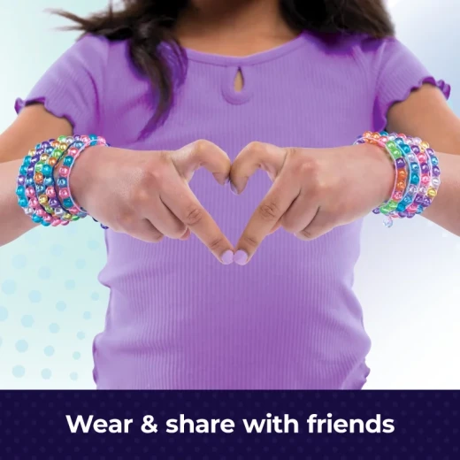Cool Maker BFF Beads Bracelet Kit – DIY Friendship Bracelet Craft Kit for Kids, Make Custom Beaded BFF Bracelets with Included Tools and Accessories, Creative and Fun Gift Set for Girls - Spin Master - Image 9