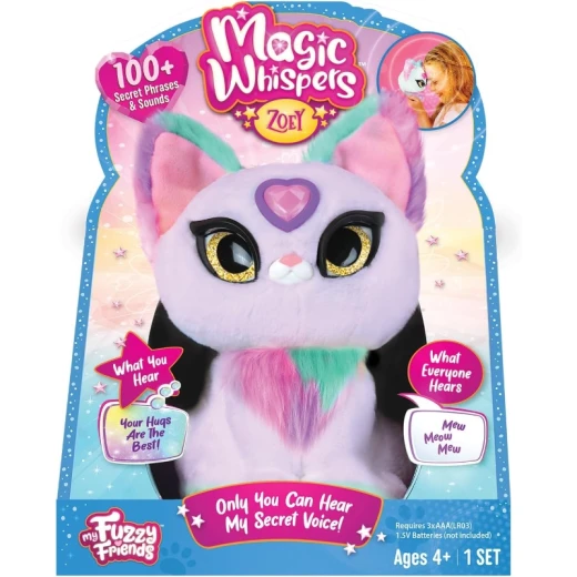 My Fuzzy Friends Magic Whispers – Zoey Kitty – Interactive Plush Cat (16 cm) with Magical Whisper Mode My Fuzzy Friends Magic Whispers – Zoey Kitty – Interactive Plush Cat (16 cm) with Magical Whisper Mode