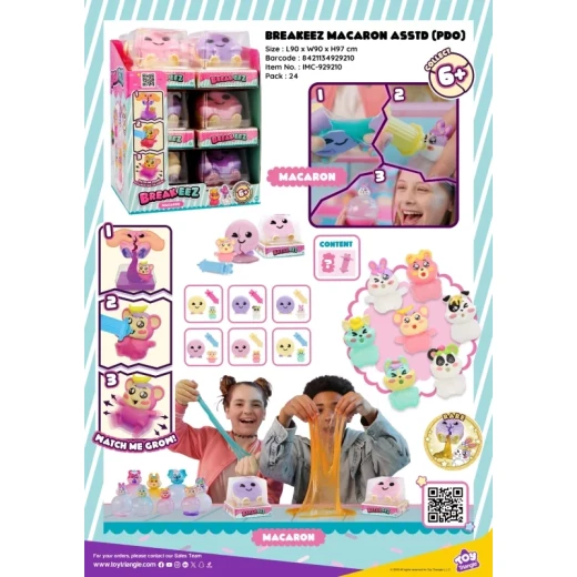 Breakeez Macaron Assorted 24 Pcs PDQ, Fun Surprise Collectible Macaron-Themed Mini Toys with Different Designs, Unboxing Fun, Imaginative Play and Collectability for Kids – Each Sold Separately - IMC Toys - Image 8