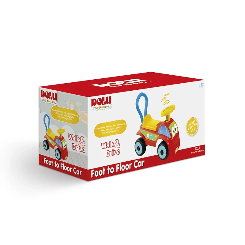 Foot to Floor Car- Red - Dolu