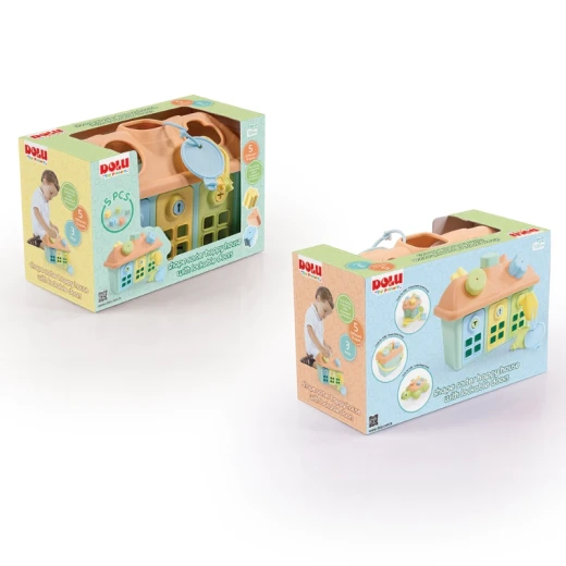 Shape Sorter Happy House with Lockable Doors (New) Shape Sorter Happy House with Lockable Doors (New)