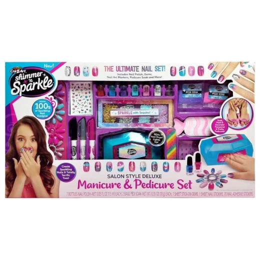 Shimmer 'n Sparkle Salon Style Deluxe Manicure & Pedicure Set Shimmer 'n Sparkle Salon Style Deluxe Manicure & Pedicure Set