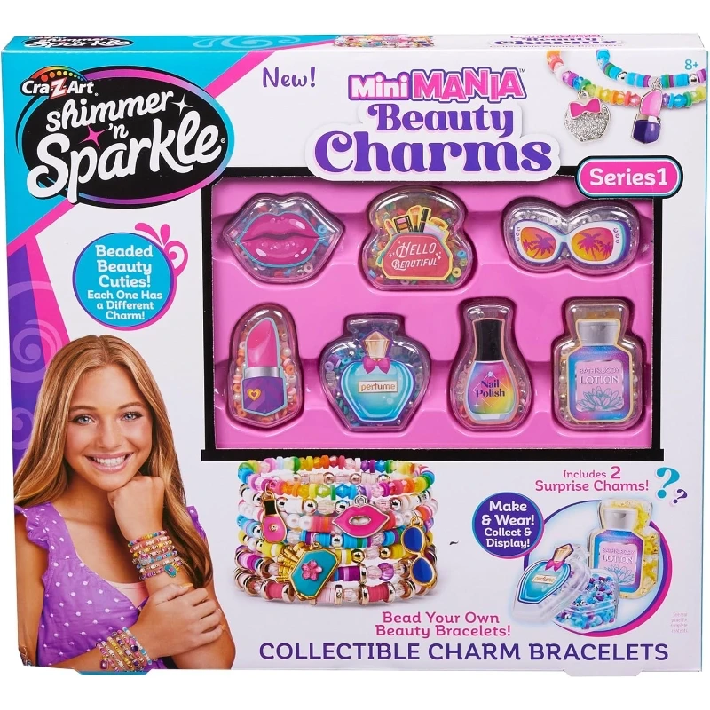 Shimmer 'n Sparkle Mini Mania Beauty Charms Bracelet Maker - CRA-Z-ART
