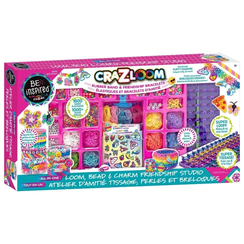 Cra-Z-Loom All-in-One Loom Bead & Charm Friendship Studio - CRA-Z-ART