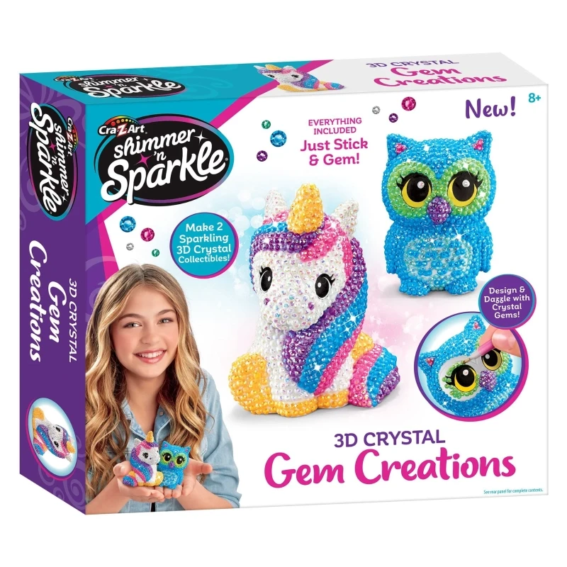 Shimmer 'n Sparkle 3D Crystal Gem Creations - CRA-Z-ART
