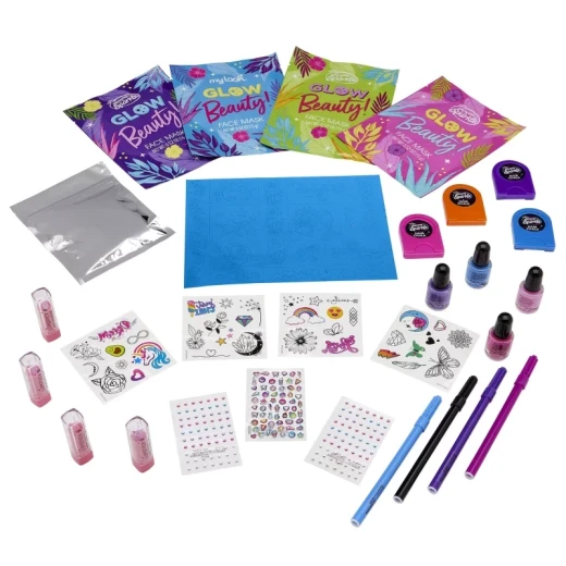 Shimmer ‘n Sparkle Ultimate Beauty Set Makeup Kit for Kids, Complete Cosmetic Play Set with Beauty Accessories for Creative Makeover and Role-Play Fun - CRA-Z-ART - Image 4