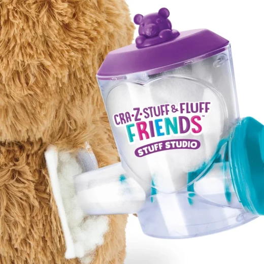 RoseArt Stuff Studio Fluffy Plushie Bear Craft Kit for Kids, DIY Stuffed Animal Toy Set with Soft Materials for Creative Hands-On Play and Imaginative Fun - CRA-Z-ART - Image 7