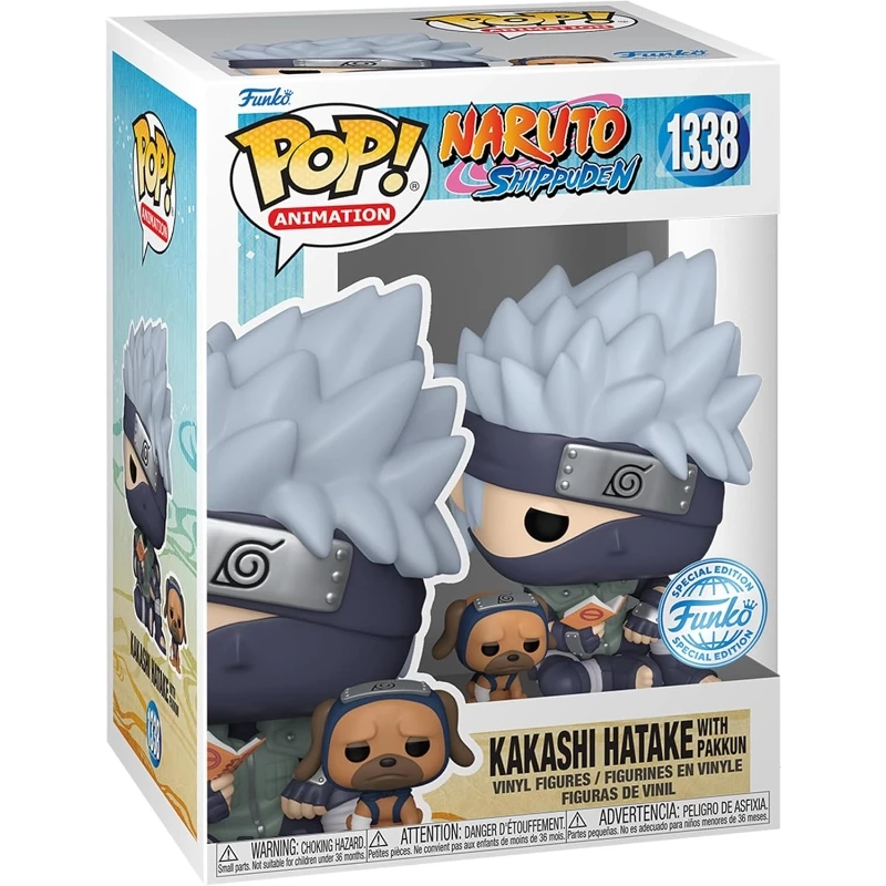 Pop! Animation: Naruto: Shippuden- Kakashi with Pakkun (Exclusive) - Funko