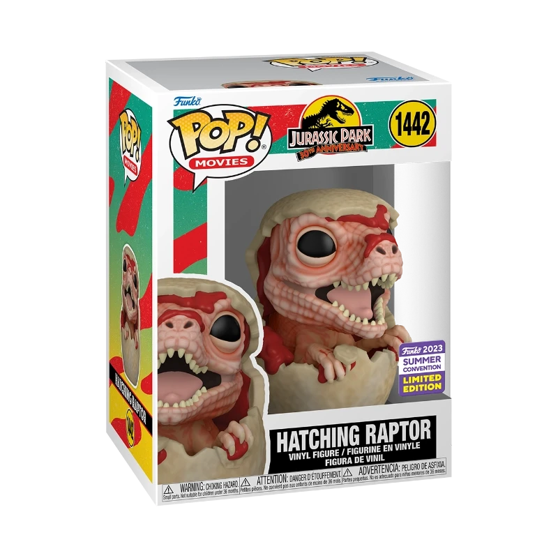 Pop! Movies: Jurrassic Park- Hatching Raptor (SDCC'23) - Funko