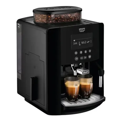 Krups Arabica EA817040 Espresso Machine – 1.7L Water Tank, 260g Bean Capacity, Automatic Bean-to-Cup Coffee Maker, Black - Krups - Image 2