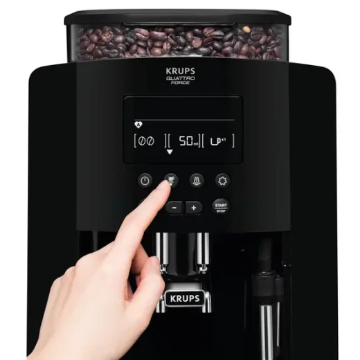 Krups Arabica EA817040 Espresso Machine – 1.7L Water Tank, 260g Bean Capacity, Automatic Bean-to-Cup Coffee Maker, Black - Krups - Image 4