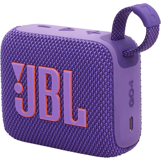 مكبر صوت بلوتوث JBL Go 4 محمول - بنفسجي - صغير ومقاوم للماء مكبر صوت بلوتوث JBL Go 4 محمول - بنفسجي - صغير ومقاوم للماء