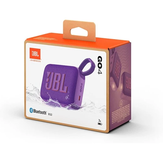 مكبر صوت بلوتوث JBL Go 4 محمول - بنفسجي - صغير ومقاوم للماء - جي بي ال - Image 7