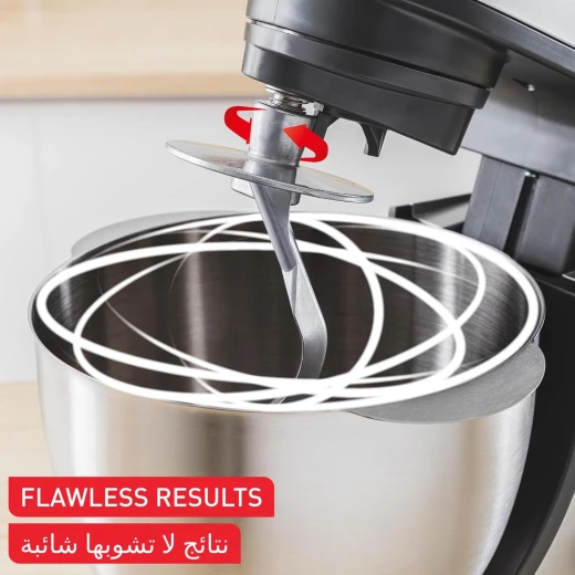 خلاط مولينكس Bake Essential 4.8 لتر مع مجموعة الخبز - 800 واط، ضمان لمدة عامين - مولينكس - Image 4
