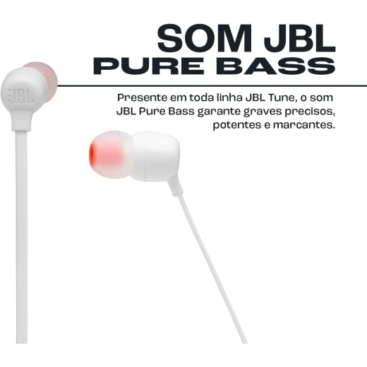 سماعات أذن لاسلكية JBL Tune 125BT - أبيض - بلوتوث 5.0، بطارية 16 ساعة - جي بي ال - Image 4