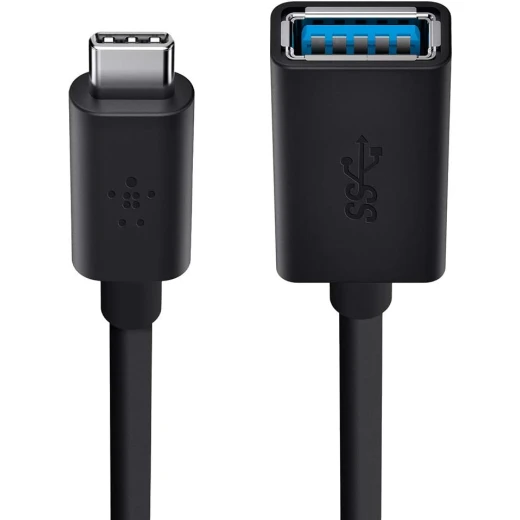 Belkin USB-C to USB-A Adapter - Fast Charging & Data Transfer for MacBook & Chromebook Belkin USB-C to USB-A Adapter - Fast Charging & Data Transfer for MacBook & Chromebook