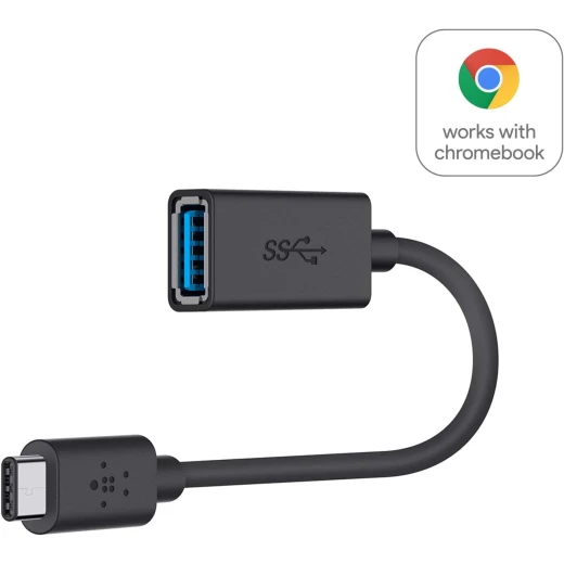 Belkin USB-C to USB-A Adapter - Fast Charging & Data Transfer for MacBook & Chromebook - Belkin - Image 4