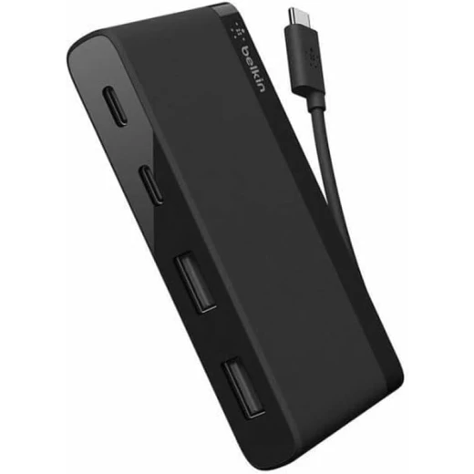 موصل صغير بـ 4 منافذ USB 3.0 لنقل البيانات لأجهزة الكمبيوتر المحمولة والمكتبية من بيلكين - بيلكين - Image 3