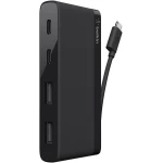 موصل صغير بـ 4 منافذ USB 3.0 لنقل البيانات لأجهزة الكمبيوتر المحمولة والمكتبية من بيلكين - بيلكين