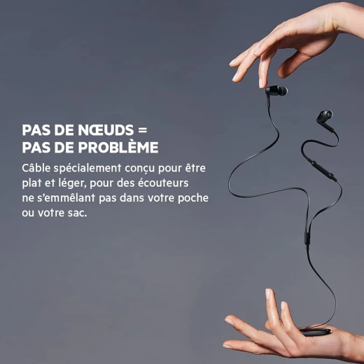 سماعات بيلكين ساوندفورم السلكية مع موصل USB-C، سماعات أذن سلكية مع ميكروفون - سماعات أذن سلكية لأجهزة iPhone 16/15 وiPad Mini وGalaxy S24 وAndroid والمزيد (سماعات رأس USB-C) - أسود - بيلكين - Image 3