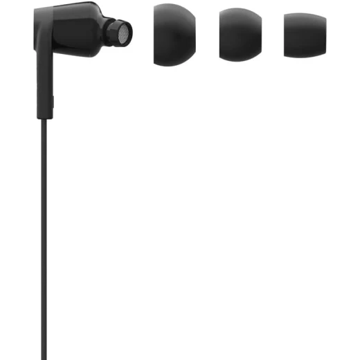 سماعات بيلكين ساوندفورم السلكية مع موصل USB-C، سماعات أذن سلكية مع ميكروفون - سماعات أذن سلكية لأجهزة iPhone 16/15 وiPad Mini وGalaxy S24 وAndroid والمزيد (سماعات رأس USB-C) - أسود - بيلكين - Image 6