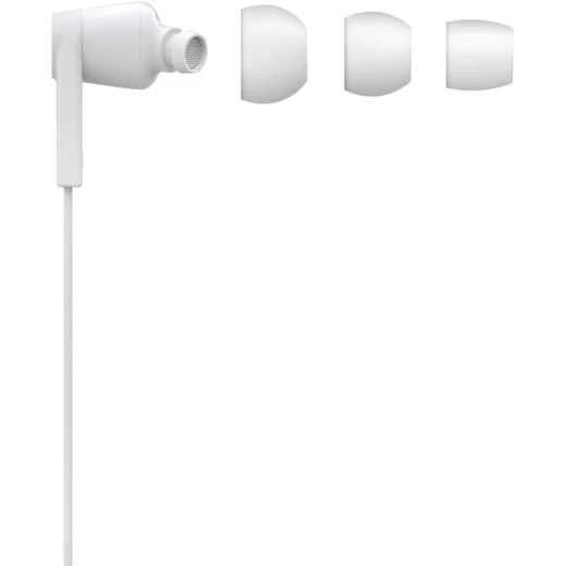 سماعات بيلكين ساوندفورم السلكية مع موصل USB-C، سماعات أذن سلكية مع ميكروفون - سماعات أذن سلكية لأجهزة iPhone 16/15 وiPad Mini وGalaxy S24 وAndroid والمزيد (سماعات رأس USB-C) - أبيض - بيلكين - Image 4
