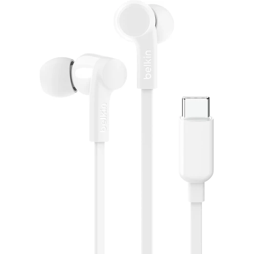 سماعات بيلكين ساوندفورم السلكية مع موصل USB-C، سماعات أذن سلكية مع ميكروفون - سماعات أذن سلكية لأجهزة iPhone 16/15 وiPad Mini وGalaxy S24 وAndroid والمزيد (سماعات رأس USB-C) - أبيض سماعات بيلكين ساوندفورم السلكية مع موصل USB-C، سماعات أذن سلكية مع ميكروفون - سماعات أذن سلكية لأجهزة iPhone 16/15 وiPad Mini وGalaxy S24 وAndroid والمزيد (سماعات رأس USB-C) - أبيض