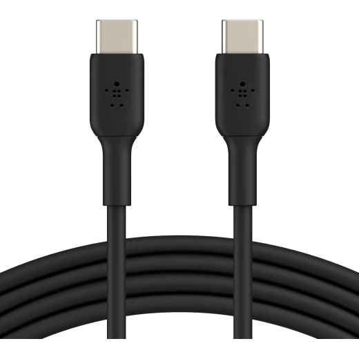كابل شحن سريع بيلكن USB-C إلى USB-C (6.6 قدم) - أسود - iPhone 16, Galaxy S25, iPad Pro والمزيد كابل شحن سريع بيلكن USB-C إلى USB-C (6.6 قدم) - أسود - iPhone 16, Galaxy S25, iPad Pro والمزيد