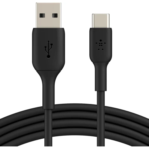 كابل Belkin USB-C إلى USB-A بطول 3.3 قدم أسود - شحن سريع لأجهزة iPhone و Samsung و Pixel و iPad والمزيد كابل Belkin USB-C إلى USB-A بطول 3.3 قدم أسود - شحن سريع لأجهزة iPhone و Samsung و Pixel و iPad والمزيد