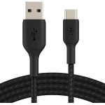 Belkin USB-C to USB-A Cable 3.3ft Black - Fast Charging for iPhone 16/15, Galaxy S25, iPad Pro, AirPods Pro, & More - Belkin