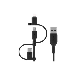 كابل بلكين بوست تشارج العالمي، كابل USB-A مع موصلات USB-C وMicro-USB ولايتنينغ، بطول 1 متر