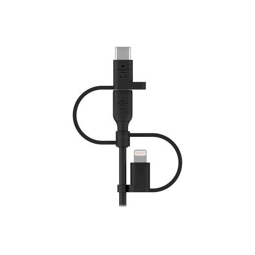 كابل بلكين بوست تشارج العالمي، كابل USB-A مع موصلات USB-C وMicro-USB ولايتنينغ، بطول 1 متر - بيلكين - Image 3